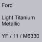 Preview: Ford, Light Titanium Metallic, YF / 11 / M6330.
